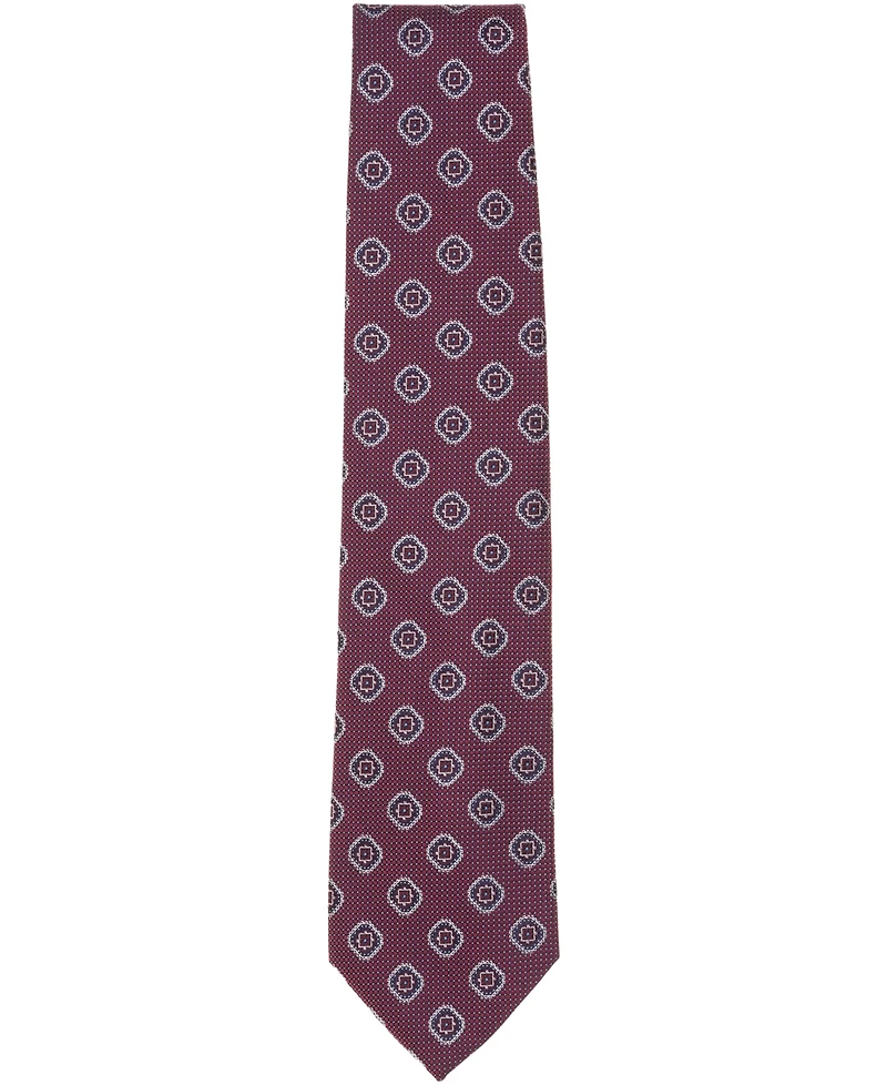 Brooks Brothers Men's Dot Ground Medallion Tie