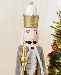 Glitzhome 42" Wooden Christmas King Nutcracker