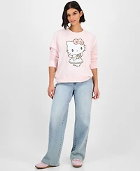 Grayson Threads, The Label Juniors' Hello Kitty Angel Fleece Sweatshirt