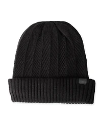 Kenneth Cole Reaction Men's 2-Piece Herringbone Knit Beanie and Scarf Box Set