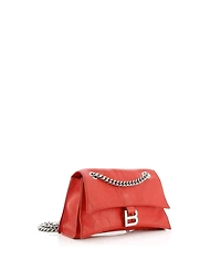 Pre-Owned Balenciaga Small Crush Chain Flap Bag Leather