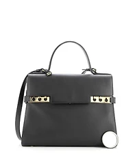 Pre-Owned Delvaux Gm Tempete Top Handle Bag Leather