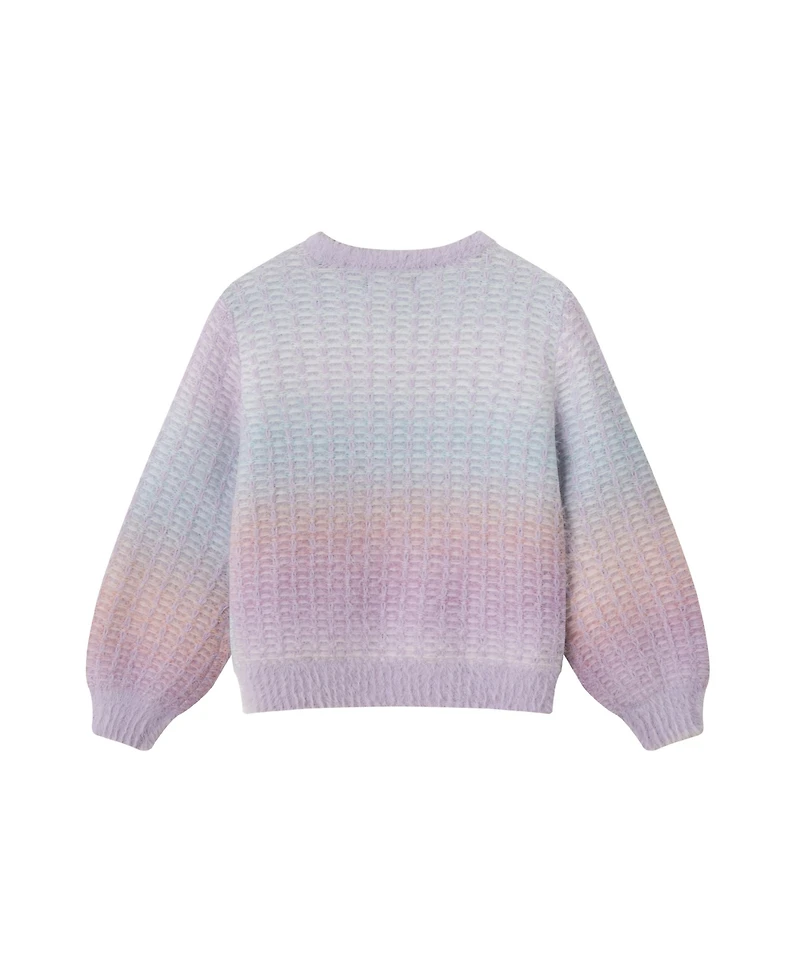 Andy & Evan Toddler/Child Girls Ombre Eyelash Sweater