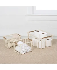 Happimess Henley Vintage Farmhouse Handmade Wire Metal Nesting Storage Baskets with Jute Wrapped Handles, (Set of 3)