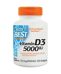 Doctor's Best Vitamin D3 125 mcg (5 000 Iu)