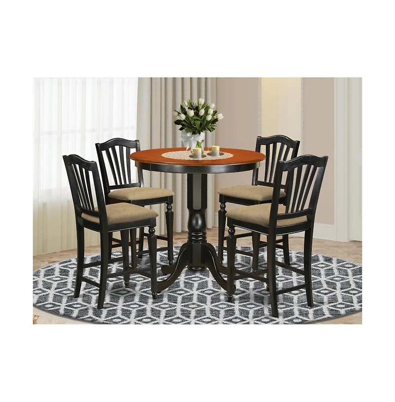 East West Furniture 5 Pc Dining counter height set