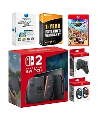Nintendo Switch 2 Console with Mario Kart World, Pro Controller, Joy Con Wheel