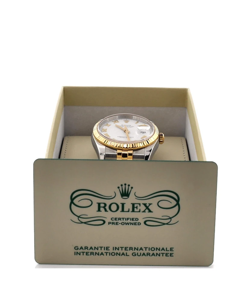 Pre-Owned Rolex Oyster Perpetual Datejust Automatic Watch in Stainless Steel and Gold 36mm