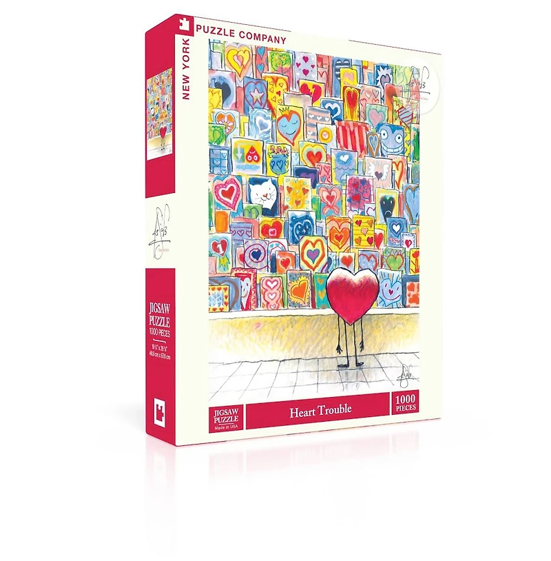 New York Puzzle Company Heart Trouble 1000 Piece Puzzle