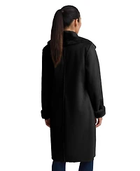 Nvlt Women's Longline Faux Shearling Coat