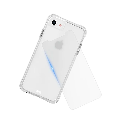 Case-Mate Protection Pack Tough Case and Glass Screen Protector for Apple iPhone Se 2022 / Se 2020 / 8 / 7 / 6s / 6-Clear