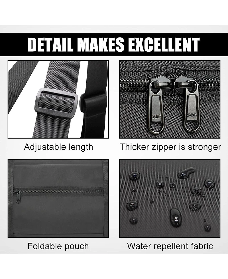 Small Duffle Bag for Travel, Personal Item Travel Bag Foldable Travel Tote Mini Gym Bag for Men Women, Black
