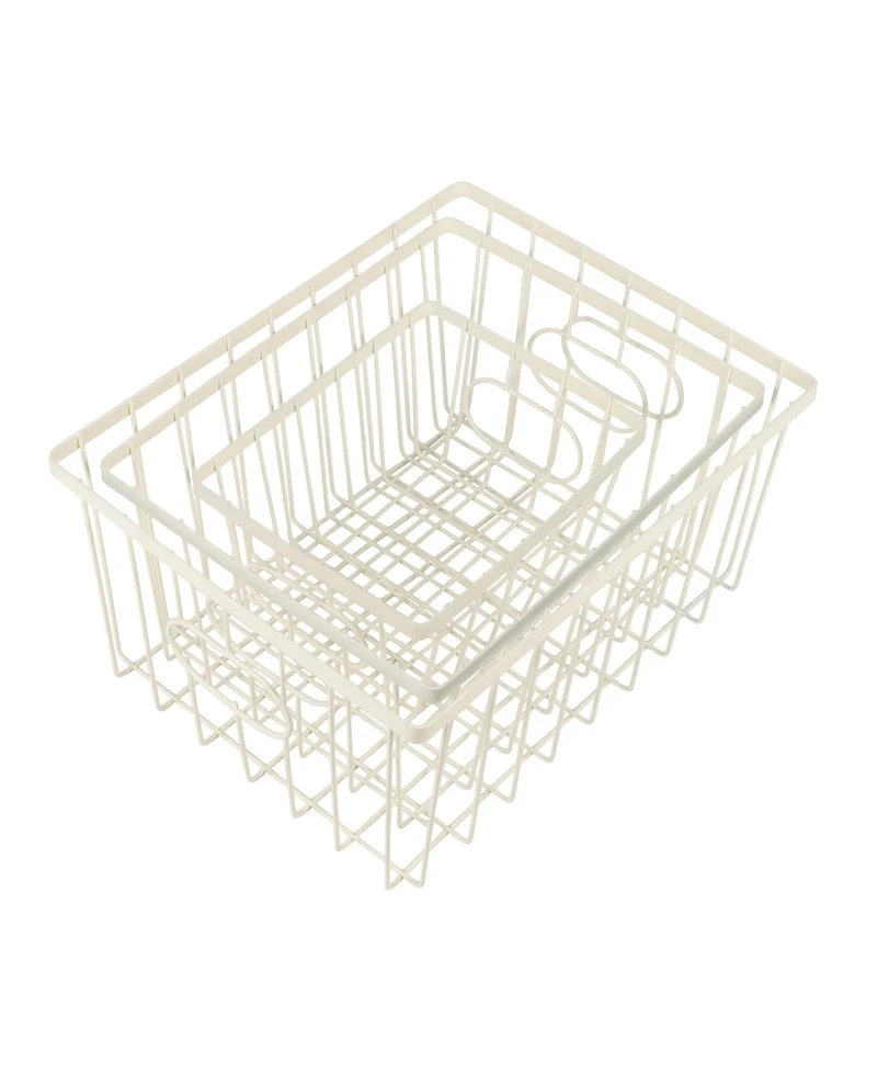Happimess Camden Vintage Industrial Handmade Wire Metal Nesting Storage Baskets, (Set of 6)
