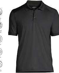 Lands' End Men's Big Short Sleeve Rapid Dry Active Polo Shirt