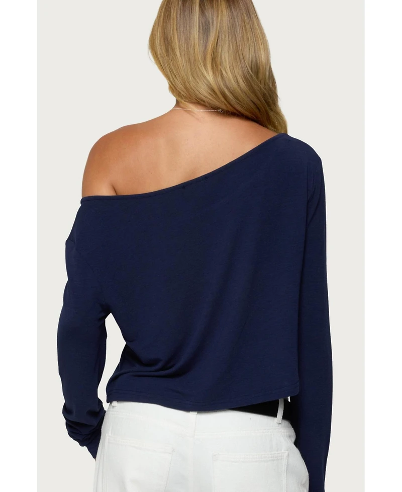Edikted Womens La Babe Off Shoulder Top