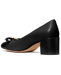 kate spade new york Women's Deco Bow Smooth Leather Ballet Pumps