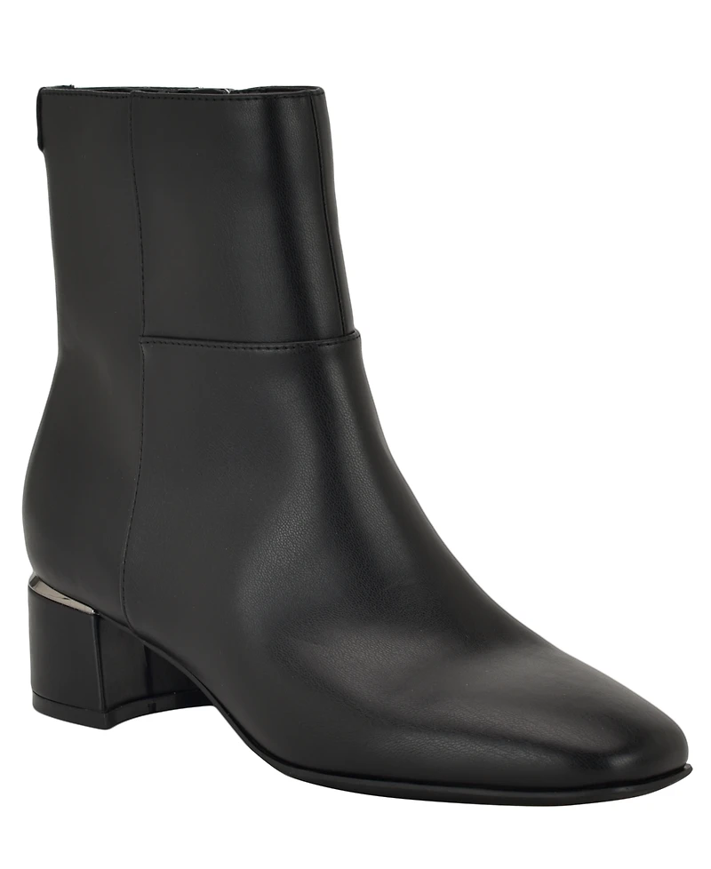 Calvin Klein Women's Parry Block Heel Ankle Booties