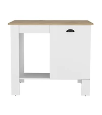 Slickblue Freestanding Kitchen Island Table with Ample Storage for Cooking Essentials