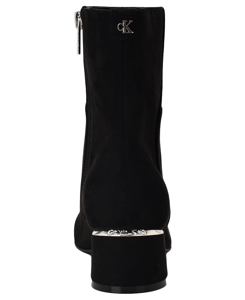 Calvin Klein Women's Parry Block Heel Ankle Booties