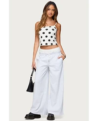 Edikted Womens Lynne Polka Dot Tank Top