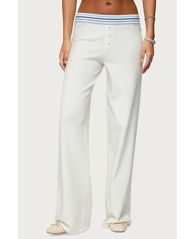 Edikted Women's Miya Stripey Knit Pants