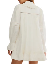 Free People Women's 5 O'clock Tea Time Pull On Mini Dress
