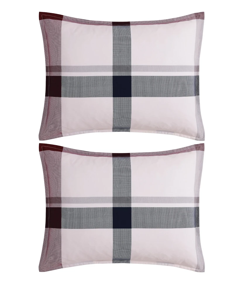 Tommy Hilfiger Prospect Park Plaid Cotton -Pc. Comforter Set