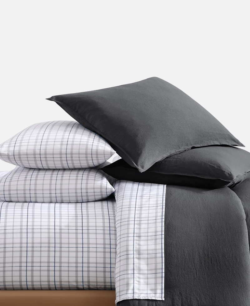 Tommy Hilfiger Solid Microfiber 7-Pc. Comforter Set, Full/Queen