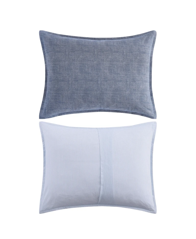 Tommy Hilfiger Classic Texture Cotton 3-Pc. Duvet Cover Set