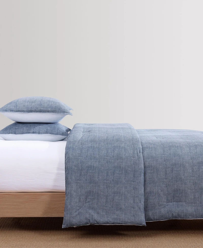 Tommy Hilfiger Classic Texture Cotton 3-Pc. Comforter Set