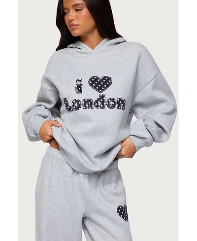 Edikted Women's I Heart London Hoodie