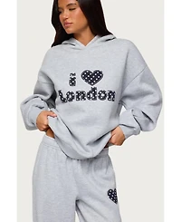 Edikted Women's I Heart London Hoodie