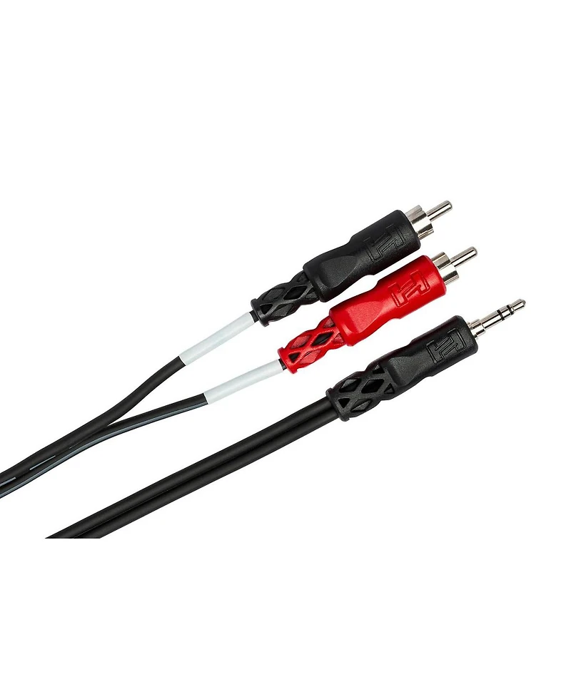 Hosa Technology Hosa Cmr-206 3.5 mm Trs to Dual Rca Stereo Breakout Cable, 6 Feet,Black