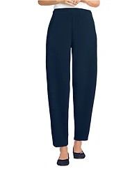 Lands' End Women's Sport Knit High Rise Barrel Ankle Pants