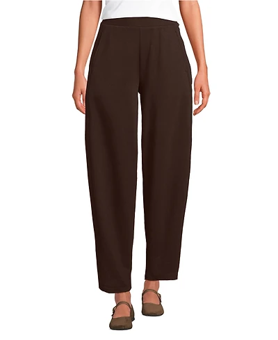 Lands' End Women's Sport Knit High Rise Barrel Ankle Pants