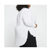 Universal Standard Womens Plus Toni Hi Low Tunic