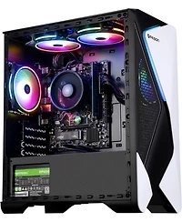 Ipason Prebuilt Gaming Pc - Amd Ryzen 7 5700G, 16GB Ram, 1TB Gen4 Ssd, Radeon Graphics, Windows 11 Home - White & Black Ready for Gaming