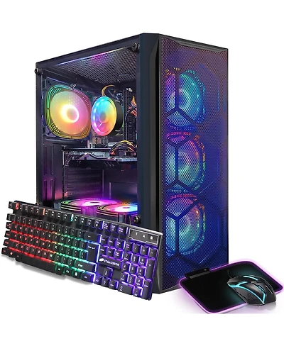 Ipason Gaming Desktop Pc - Radeon Rx 580 8GB GDDR5, Intel Core i7 , 16GB Ram, 1TB Ssd, 600M WiFi, Bluetooth 5.0, 6x Rgb Fans, Windows 10 Home