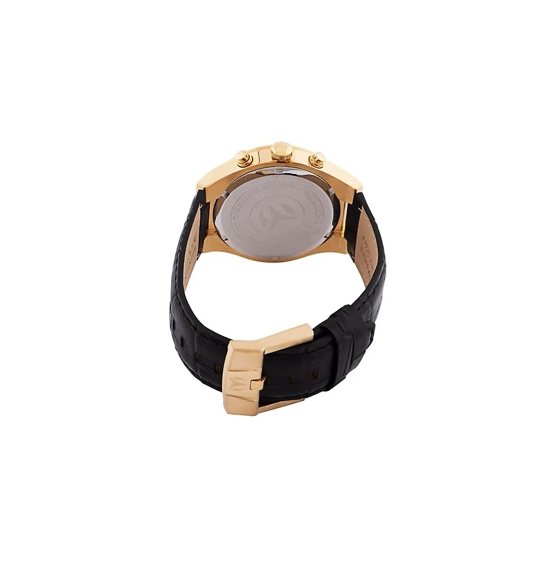 Technomarine Men's Tm-820011 MoonSun Quartz 3 Hand Gold Dial Watch