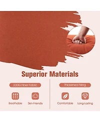 Gymax 2PCS Patio Lounge Chair Recliner Chair w/ 3-Position Adjustable Backrest & Cushion