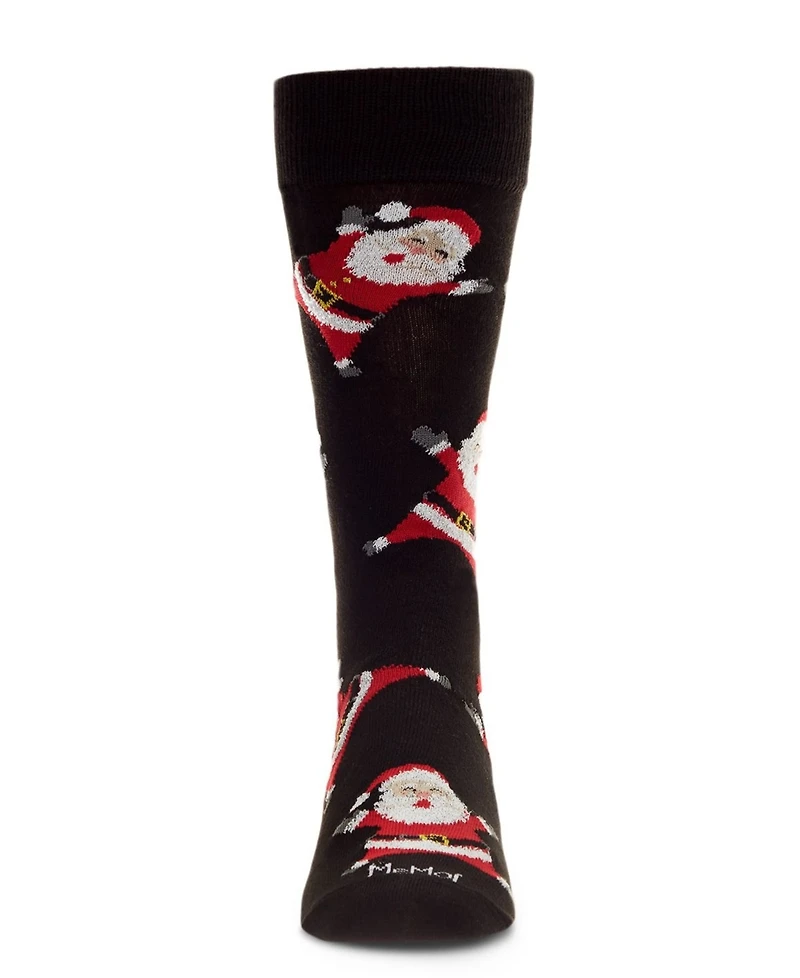 MeMoi Men's All Over Santa Crew Socks