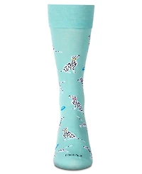 MeMoi Men's Dalmatian Crew Socks