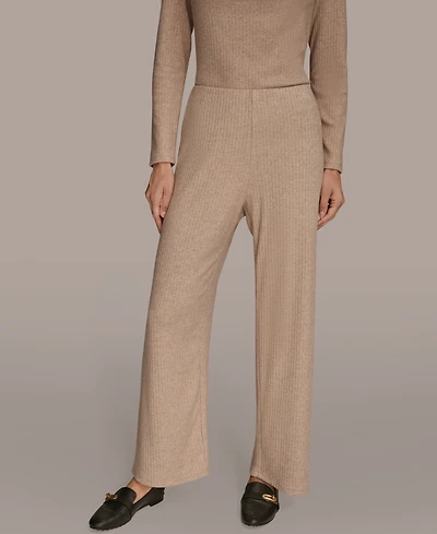 Donna Karan New York Women's Metallic Rib Knit Pants