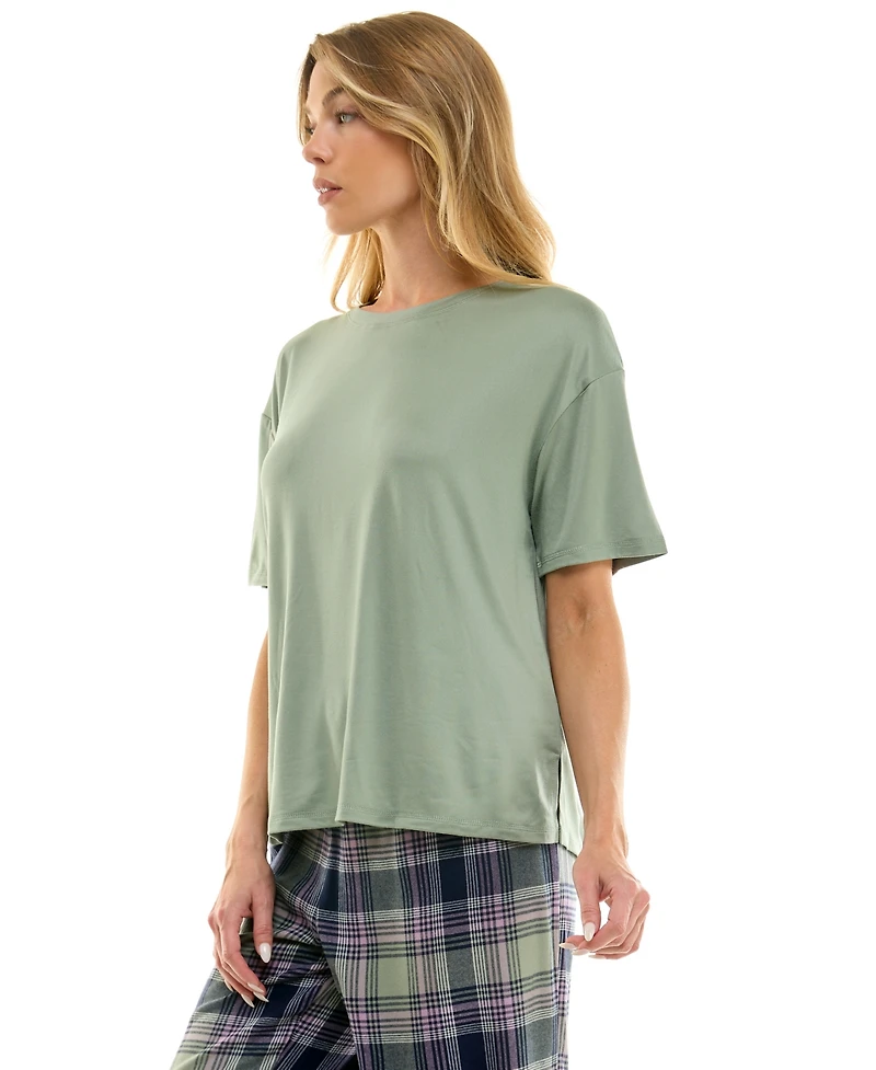 Roudelain Women's Drop Shoulder Crew Neck T-Shirt