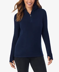 Cuddl Duds Women's Long Sleeve Half-Zip Hoodie