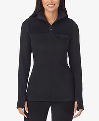Cuddl Duds Petite Fleecewear Pull-On Top