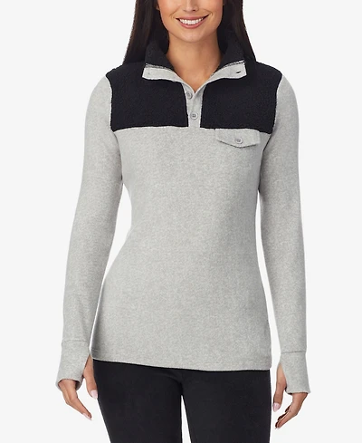 Cuddl Duds Women's Fleecewear Pull-On Top