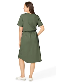 Woman Within Women's Curved Hem Dress