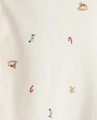 Carter's Baby Boys 2-Piece Gingerbread T-Shirt and Overalls Set