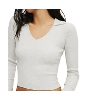Cotton On Women's Everfine Rib V-Neck Polo